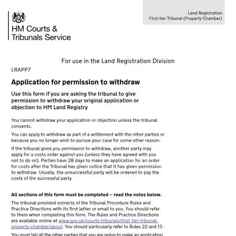 Document preview: Strategic Withdrawal Process for Land Registration Disputes — Legal & justice