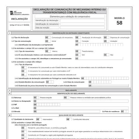 Pré-visualização do documento Entenda o Modelo 58 e sua Importância Fiscal — Impostos (CERFA n°Modelo 58)