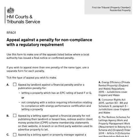 Document preview: Understanding the Appeal Process for Property Regulation Penalties in — Government & admin