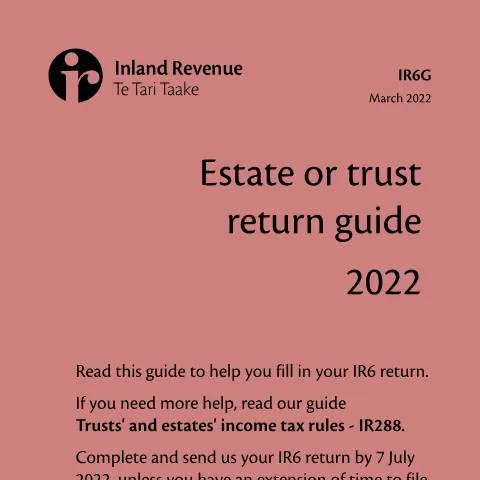 Document preview: Understanding the Estate or Trust Return Guide (IR6G) — Taxes (CERFA n°IR6G)