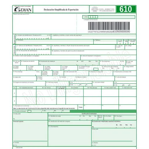Vista previa del documento Relevancia de la Declaración Simplificada de Exportación 2005 — Aduanas y comercio (CERFA n°F610-2005)