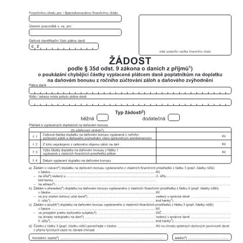 Document preview: Jak správně vyplnit formulář 25 5246 pro daňový bonus — Daně a fiskální záležitosti (CERFA n°25 5246)