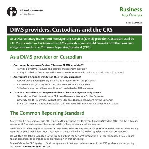Document preview: Understanding the IR1055 Form for DIMS and Custodians — Government & admin (CERFA n°IR1055)
