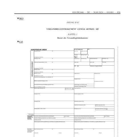 Dokumentvorschau: Wichtige Informationen zum Versandbegleitdokument (VBD) Za296-3 — Behörden & Verwaltung (CERFA n°Za296-3)
