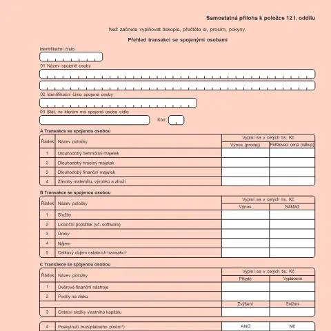 Document preview: Jak vyplnit samostatnou přílohu k dani z příjmů právnických osob? — Daně a fiskální záležitosti (CERFA n°25 5404/E)