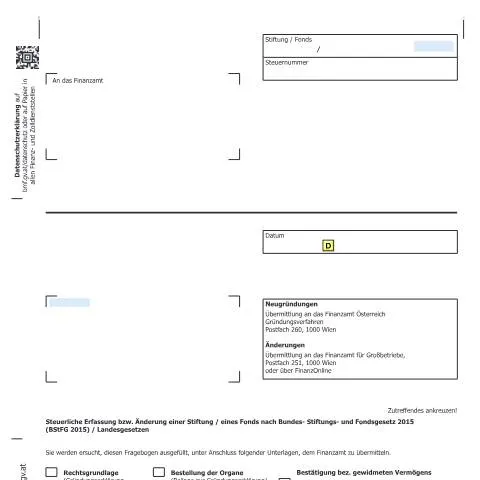 Dokumentvorschau: Steuerliche Erfassung von Stiftungen und Fonds in Österreich — Steuern (CERFA n°Verf15d)