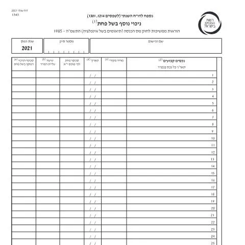 Document preview: הגשת דוח מס שנתי 2021 ליחידים ובעלי עסקים שאינם חברה — Taxes (CERFA n°Service_Pages_Income_tax_annual-report-2021_1343-2)