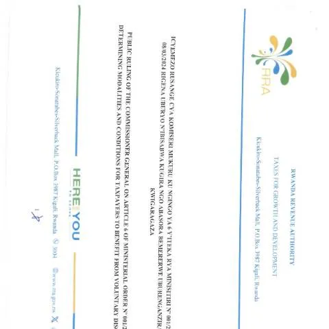 Document preview: Mastering the Icyemezo Form in Rwanda — Government & admin (CERFA n°icyemezo)