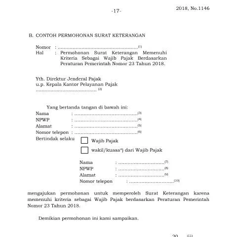 Document preview: Langkah-Langkah Permohonan Surat Keterangan PP 23 — Pajak & perpajakan (CERFA n°ID-DJP-Permohonan-SuKet-PP23)