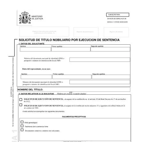 Vista previa del documento Guía para la Solicitud de Título Nobiliario en España — Trámites administrativos