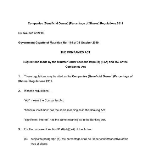 Document preview: Navigating the Regulatory Framework of GN 237 of 2019 — Government & admin (GN.-237-of-2019)
