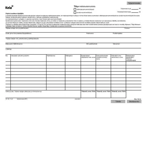 Document preview: Ymmärrä Kela SV 130 -lomakkeen merkitys matkakustannuksissa — Terveys (CERFA n°Kela SV 130)