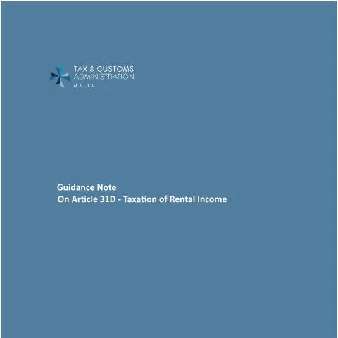 Document preview: Essential Insights on Malta's Tax Guidelines - Article 31D — Taxes (CERFA n°mtca-guidance-note-art31d)