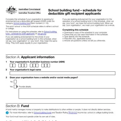 Document preview: Understanding the ATO Schedule for Deductible Gift Recipients in the — Taxes (NAT 75721)