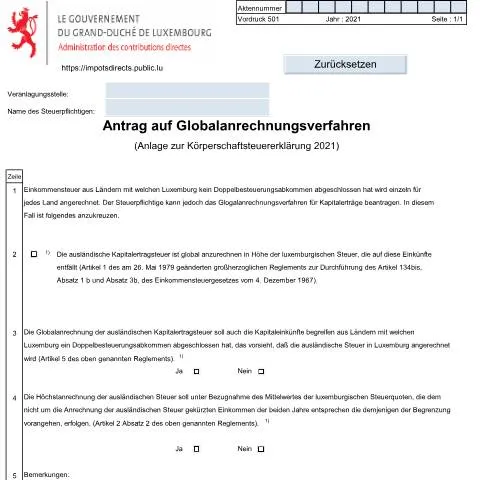 Aperçu du document Le formulaire 501 D : un atout pour la fiscalité luxembourgeoise — Démarches administratives (CERFA n°501 D)