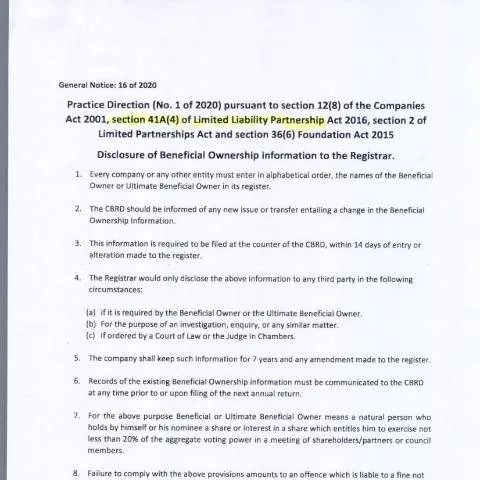 Document preview: The Impact of GN 16 of 2020 on Limited Liability Partnerships — Business (CERFA n°Limited-Liability-Partnership-GN-16-of-2020)