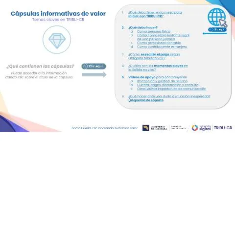 Vista previa del documento Guía Esencial sobre el Sistema Tributario de Costa Rica — Trámites administrativos (CERFA n°bCapsulasInformativasDeValorSobreTRIBU-CR)