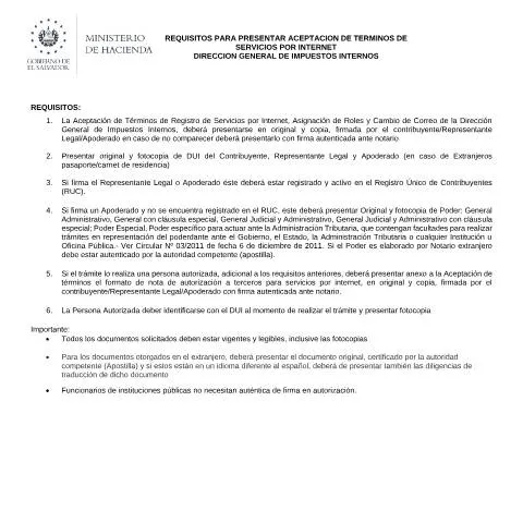 Vista previa del documento Importancia del Documento PMHDC8211 en la DGII de El Salvador — Trámites administrativos (CERFA n°PMHDC8211)