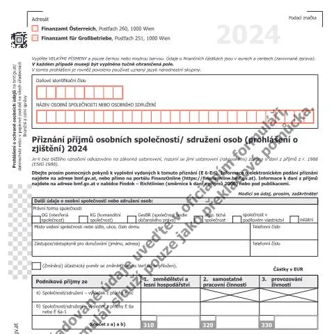 Dokumentvorschau: Wichtige Informationen zum E6-CZ Formular 2024 — Steuern (CERFA n°E6-CZ)
