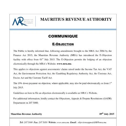 Document preview: Your Essential Guide to the E-Objection Process — Government & admin (EObjection090715)
