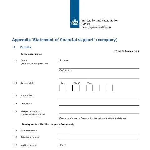 Documentvoorvertoning: De rol van het Statement of financial support in de — Immigratie & visa (CERFA n°7674)
