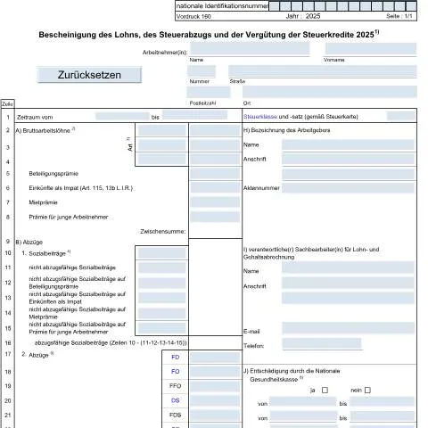 Aperçu du document Comprendre le Vordruck 160 pour les employeurs au Luxembourg — Impôts & fiscalité (CERFA n°160 D)