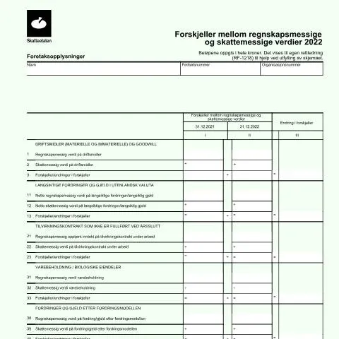 Document preview: RF-1217: En viktig del av norsk skatterapportering — Skatt & avgifter (CERFA n°RF-1217)
