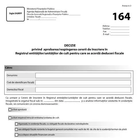 Document preview: Importanța Deciziei OPANAF 819/2019 în înscrierea entităților de cult — Impozite & fiscalitate (CERFA n°A3_OPANAF_819_2019)