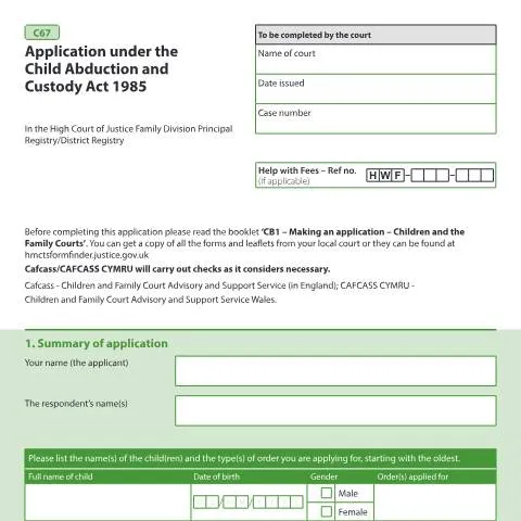 Document preview: Understanding the Application Process for Child Abduction and Custody — Family