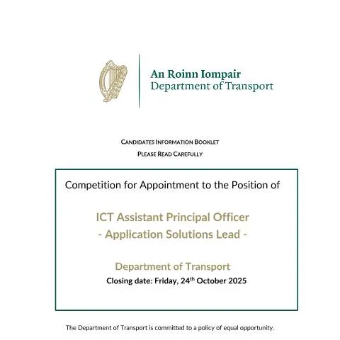 Document preview: Lead Digital Transformation in Transport as ICT Assistant Principal — Work & employment