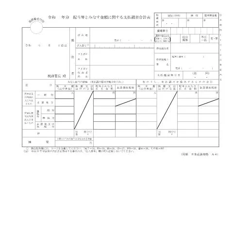 Document preview: F1-13 配当等とみなす金額に関する支払調書の具体的な記入方法 — 税金と財政 (CERFA n°F1-13)