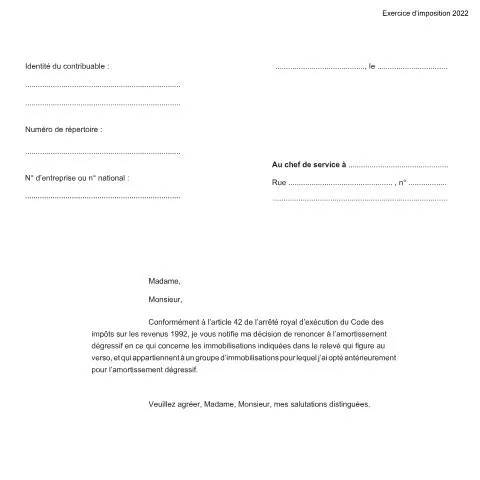 Aperçu du document Comprendre le formulaire 155-328l pour l'amortissement des — Impôts & fiscalité (CERFA n°155-328l)