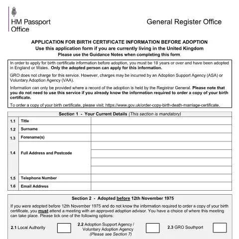Document preview: How Adopted Persons Can Access Original Birth Certificate Details — Civil status & identity