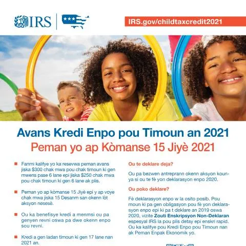 Document preview: Understanding IRS Publication 5534AHT for Child Tax Credit Benefits — Taxes (CERFA n°PUB-5534AHT)