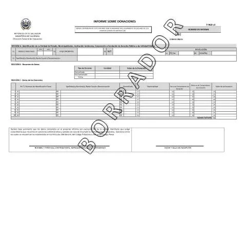 Vista previa del documento Importancia del Formulario F-960v en la Declaración de Donaciones — Impuestos (CERFA n°PMHDC8262)
