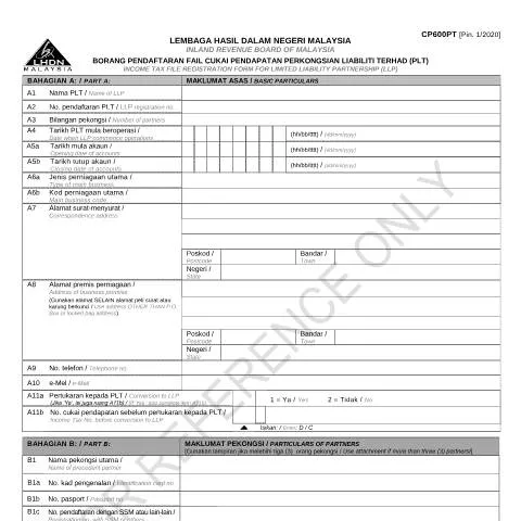 Document preview: Memahami Form CP600PT untuk Pendaftaran PLT — Proses pentadbiran (CERFA n°CP600PT)
