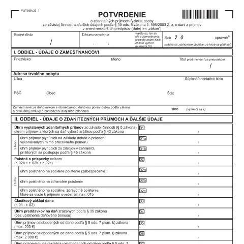 Document preview: Vyplnenie formulára POT395v26-e: Krok za krokom — Administratívne úkony (CERFA n°POT395v26-e)