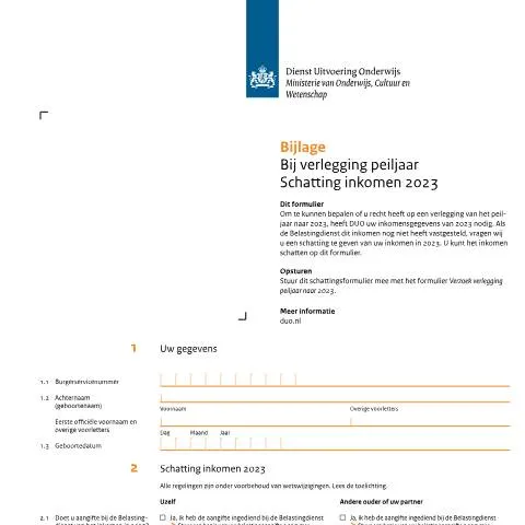Documentvoorvertoning: Belang van de Bijlage verlegging peiljaar voor scholieren — Onderwijs & opleiding