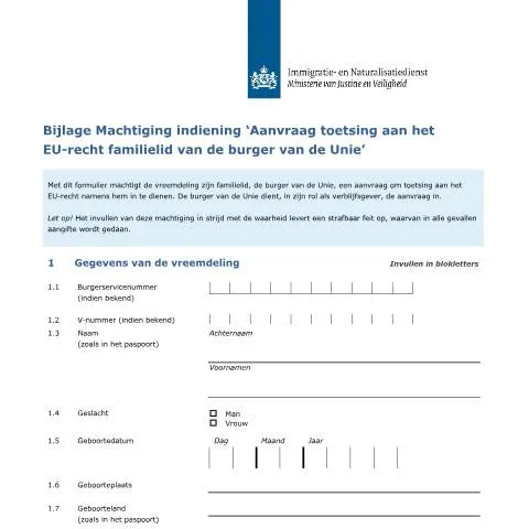 Documentvoorvertoning: De rol van het machtigingsformulier bij de IND — Immigratie & visa (CERFA n°7169)