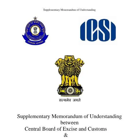 Document preview: Navigating the Supplementary MOU ICSI in GST — Taxes (CERFA n°SUPPLEMENTARY_MOU_ICSI)