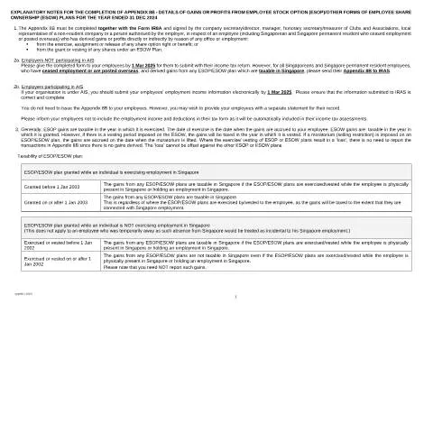 Document preview: Understanding IRAS Appendix 8B Explanatory Notes for Employers — Taxes (CERFA n°EXPLANATORY-NOTES-ON-APPENDIX-8B-FOR-YA2025)