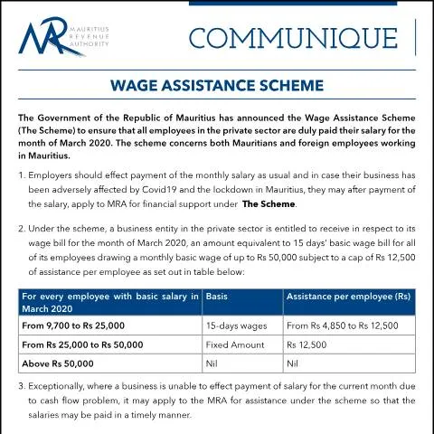 Document preview: Understanding the Wage Assistance Scheme for Businesses — Benefits & social aid (CERFA n°WageAssistanceScheme230320)