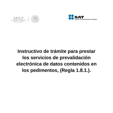 Vista previa del documento Proceso de Prevalidación Electrónica en el Comercio Exterior Mexicano — Trámites administrativos (CERFA n°H11)