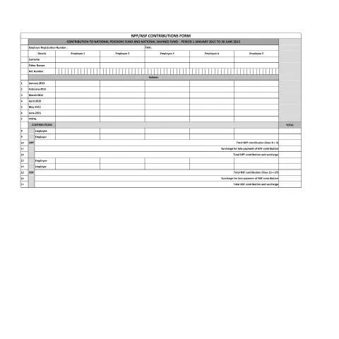 Document preview: Understanding the NPF/NSF Contributions Form — Taxes (CERFA n°NPFNSF100915)