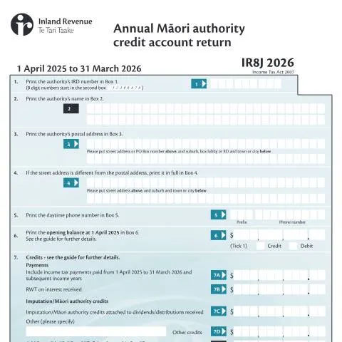 Document preview: Understanding the Importance of the IR8J 2026 Form — Taxes (CERFA n°IR8J)