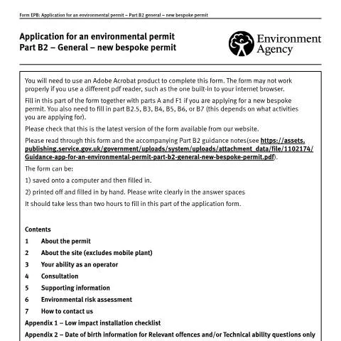 Document preview: When Complex Industrial Operations Need Bespoke Environmental Permits — Environment & energy
