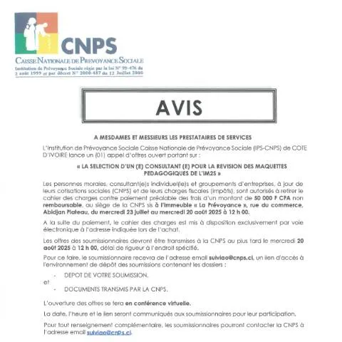 Aperçu du document Consultant recherché pour la révision des maquettes pédagogiques de — Démarches administratives