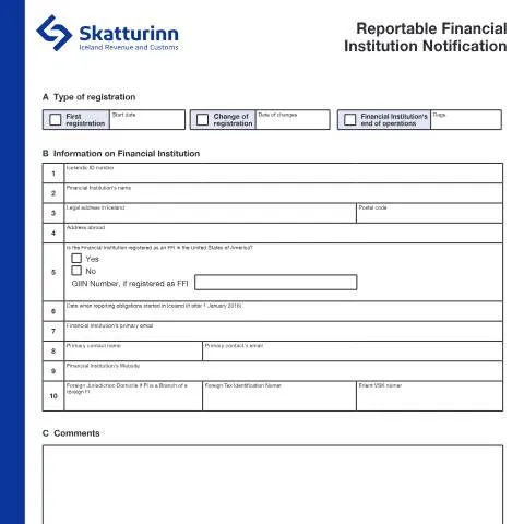 Document preview: Skref til skráningar fjármálastofnunar hjá skattyfirvöldum — Skattar & fjármál (CERFA n°RSK 5.53)