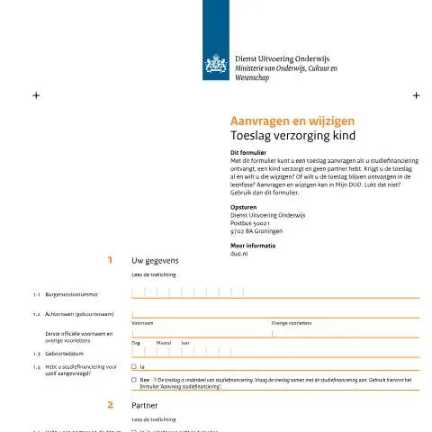 Documentvoorvertoning: Informatie over de Toeslag Verzorging Kind aanvragen — Onderwijs & opleiding