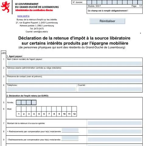 Aperçu du document Comprendre la déclaration 930 FD et son rôle fiscal — Impôts & fiscalité (CERFA n°930f-25-100)